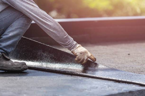 Professional Basement Waterproofing technician working in Hobart, IN